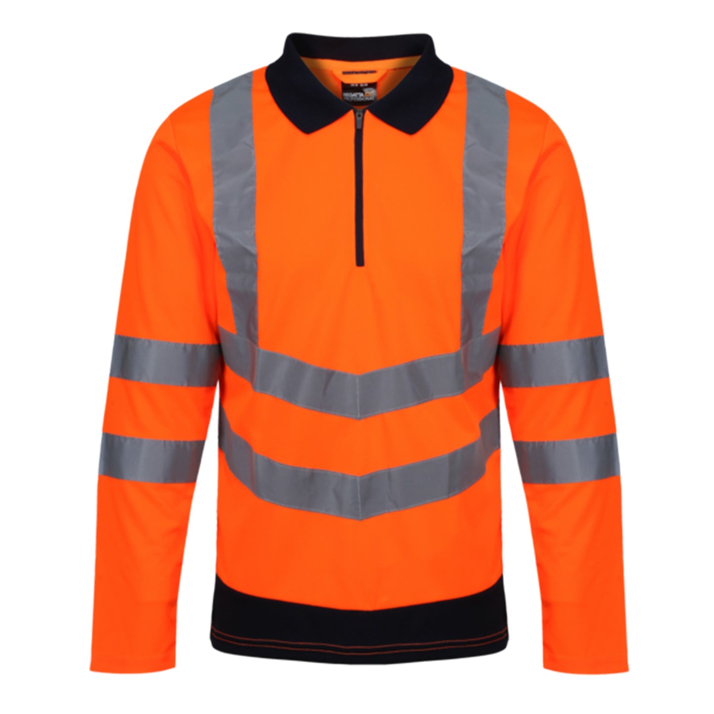 Mens Regatta Pro Hi Vis Long Sleeve Polo Shirt - TRS192