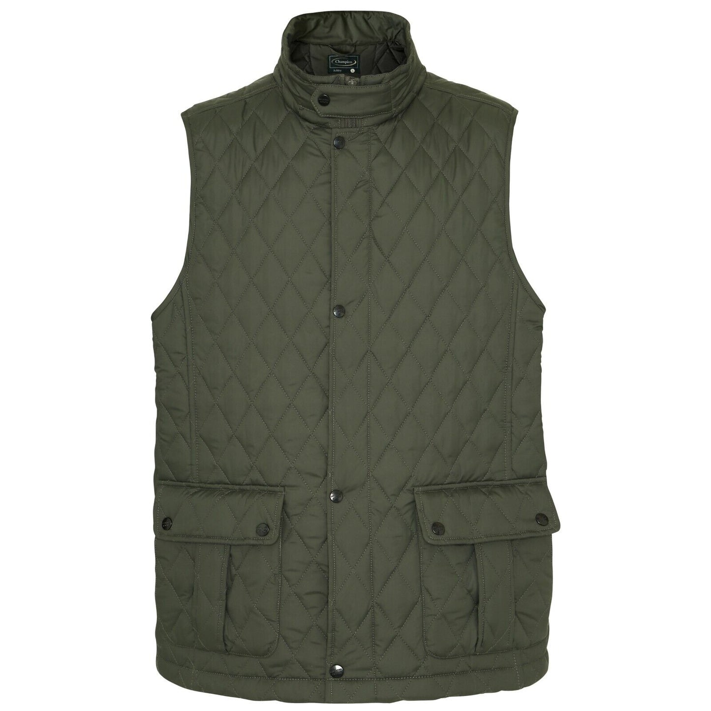 Mens Champion Ashby Diamond Quilted Gilet Multipocket Padded Bodywarmer