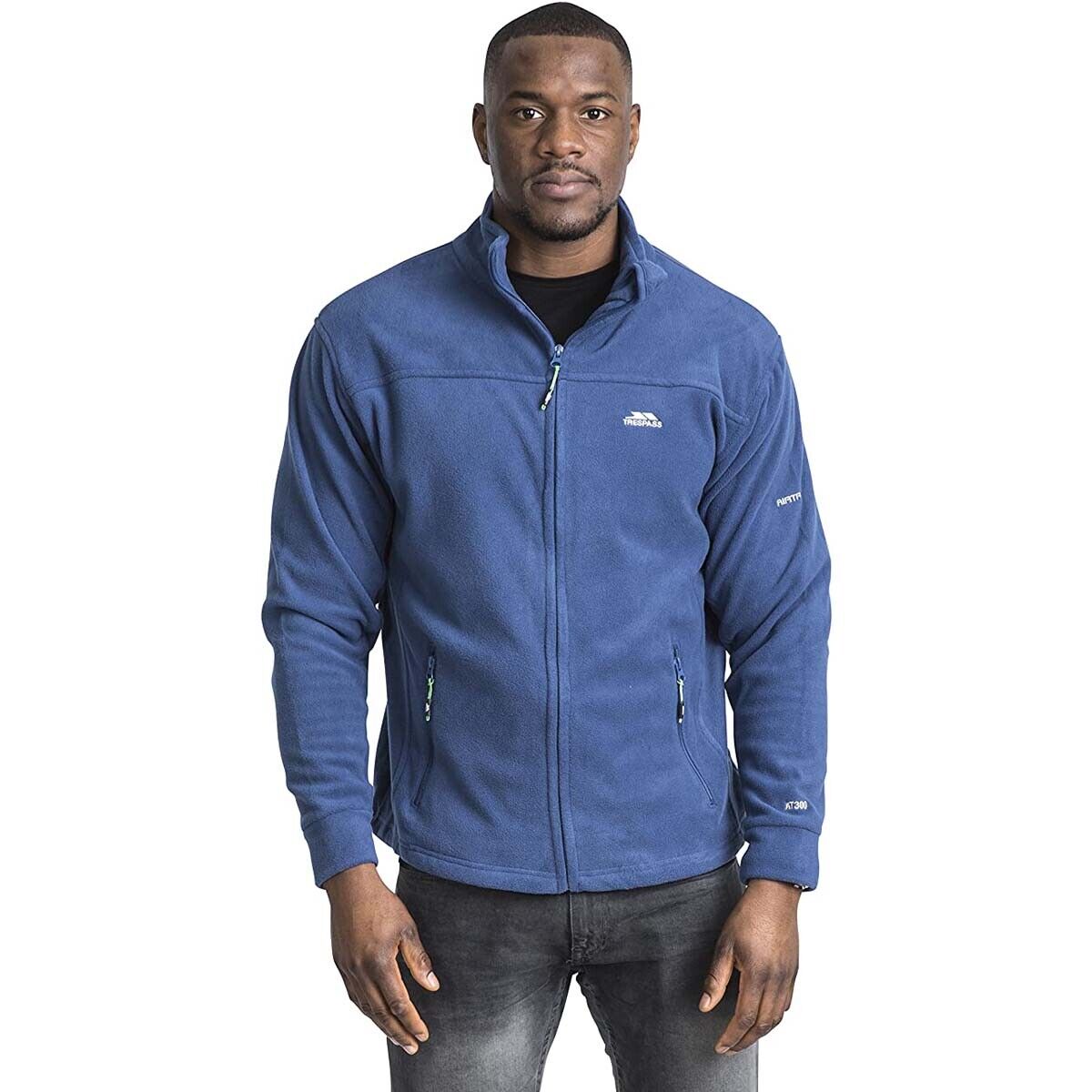 Trespass Mens Bernal Heavyweight Full Zip Fleece Jumper Warm Casual Zipper