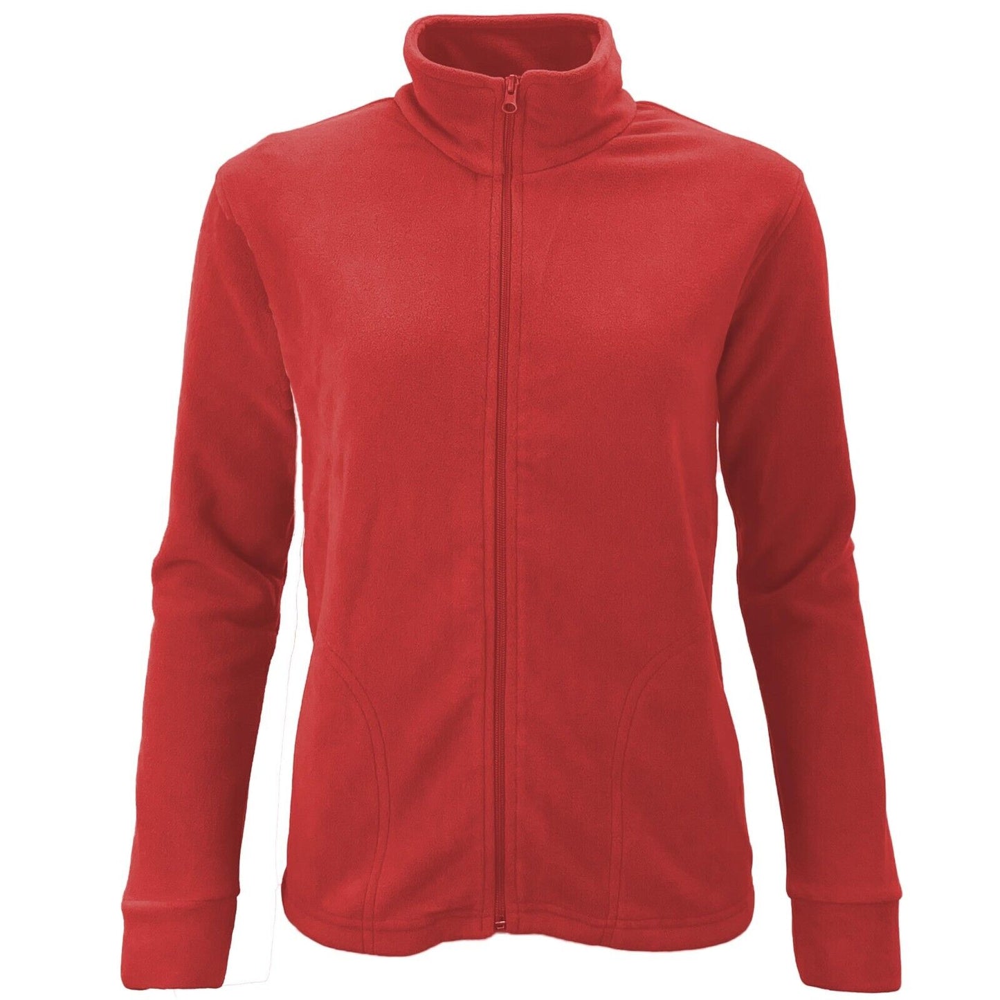 Ladies Zip Micro Fleece Jacket Lightweight Fleece Top