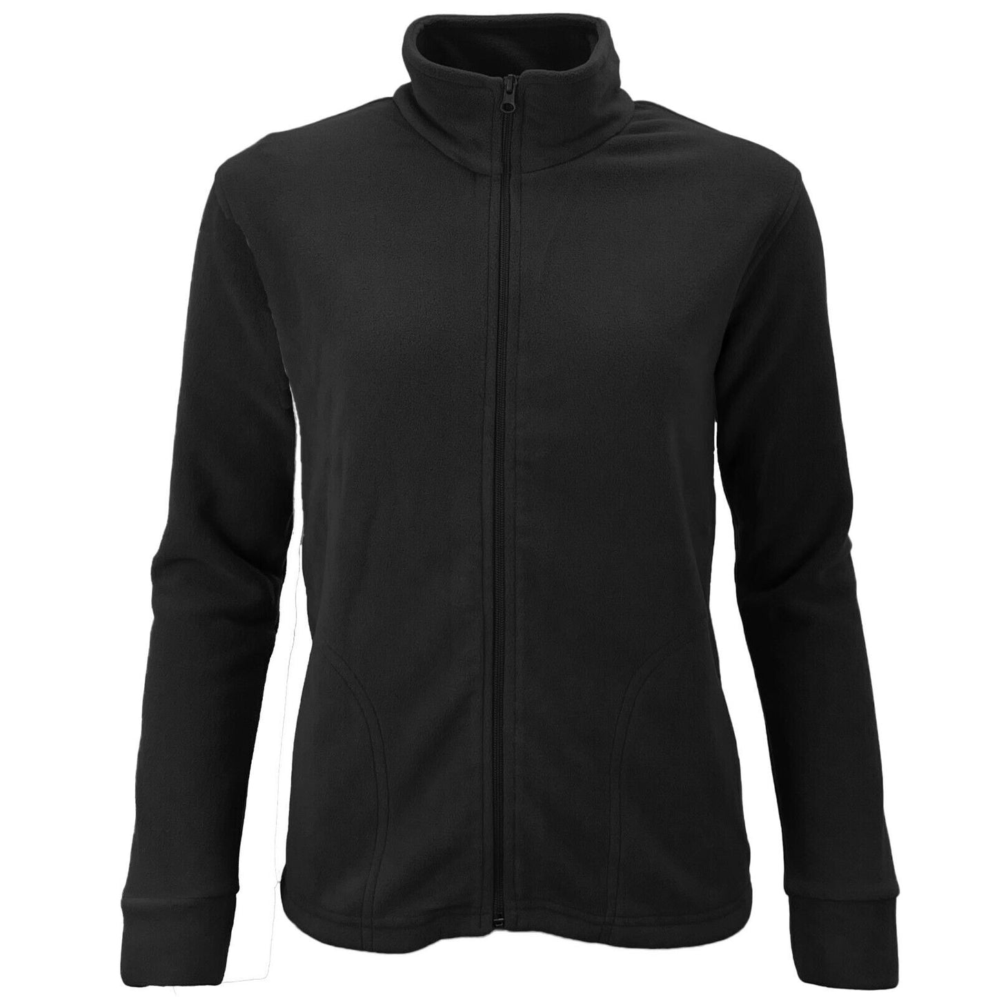 Ladies Zip Micro Fleece Jacket Lightweight Fleece Top