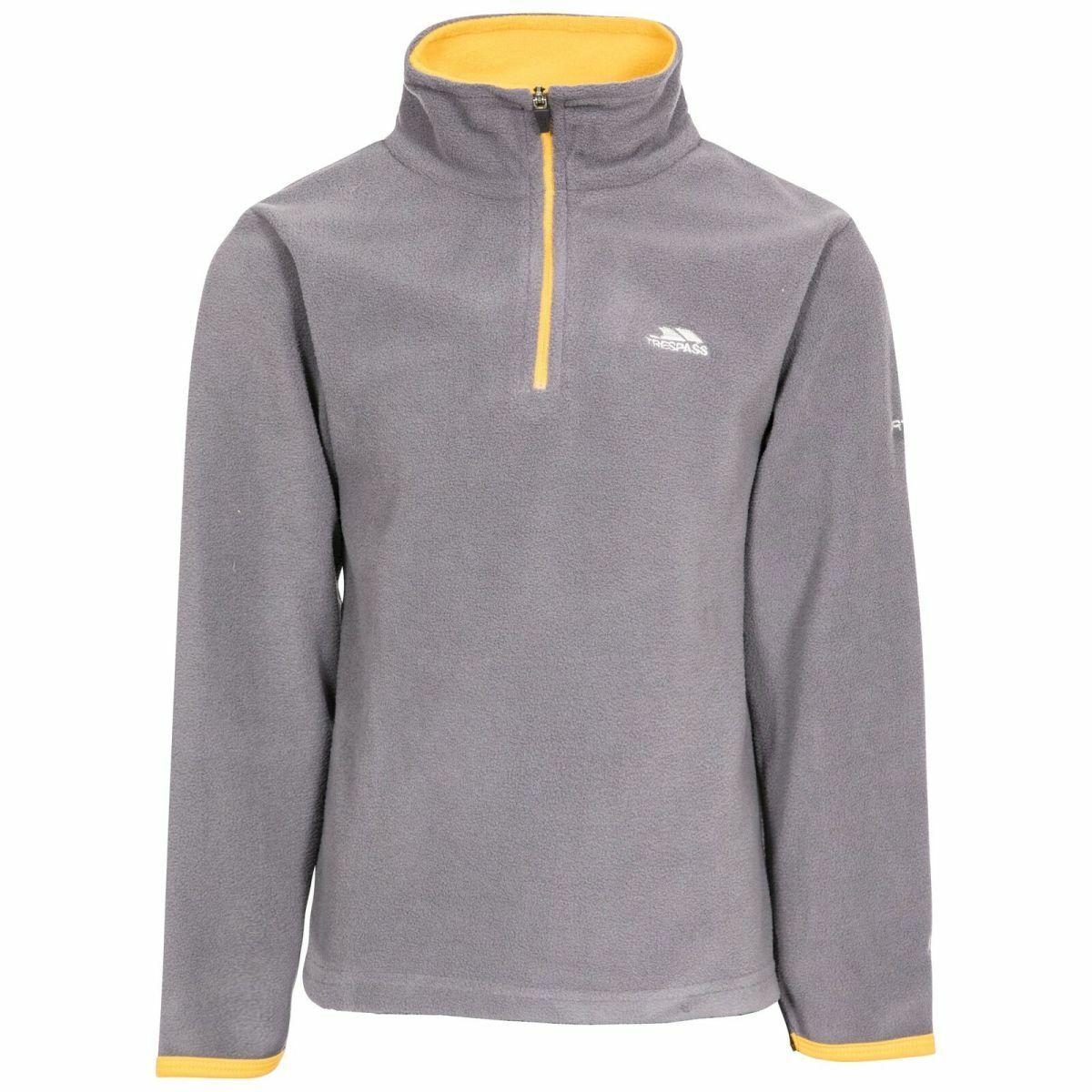 Boys Trespass Etto Lightweight Warm Fleece Jumper Zip Neck School Pull Over