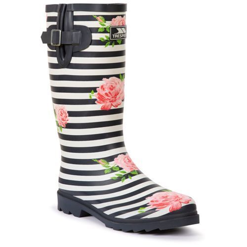 Trespass Elena Ladies Wellington Waterproof Floral Boots Womens Festival Wellies