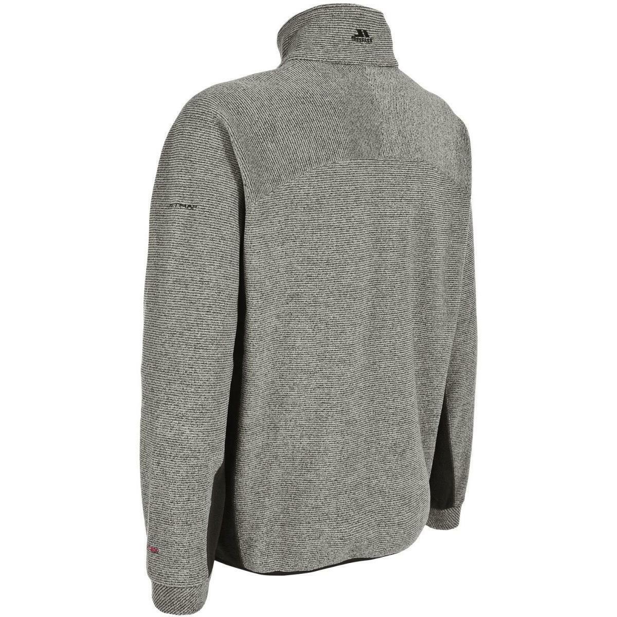 Mens Trespass Jynx Heavyweight Full Zip Fleece Jacket with Rib Effect