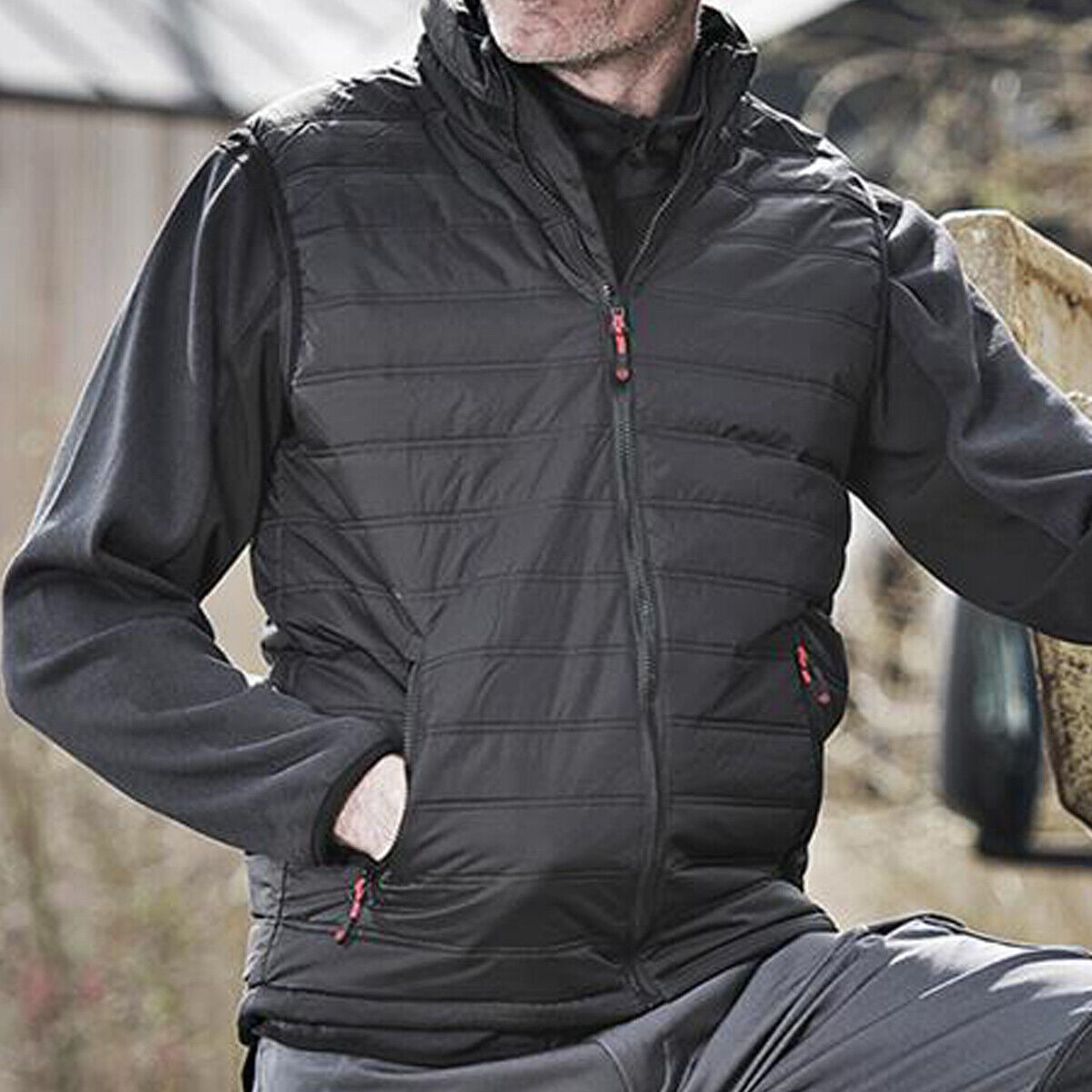 Mens Tuffstuff Elite Lightweight Ripstop Bodywarmer Thermofort Insulated Gilet