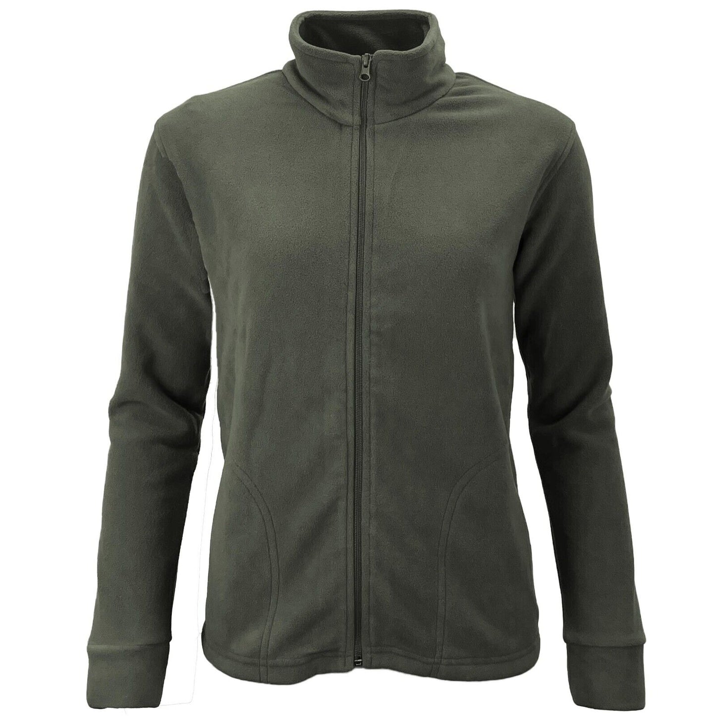 Ladies Zip Micro Fleece Jacket Lightweight Fleece Top