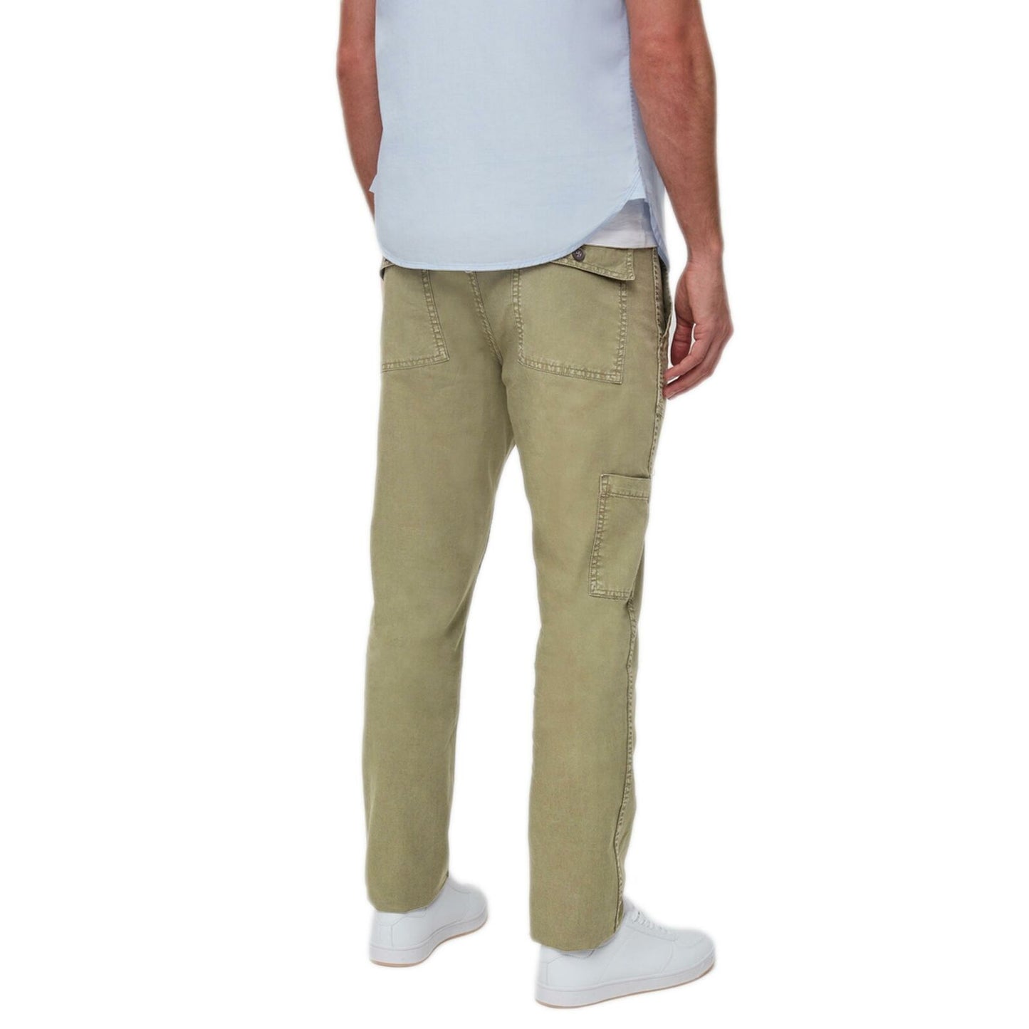 Mens Casual Linen Blend Trousers