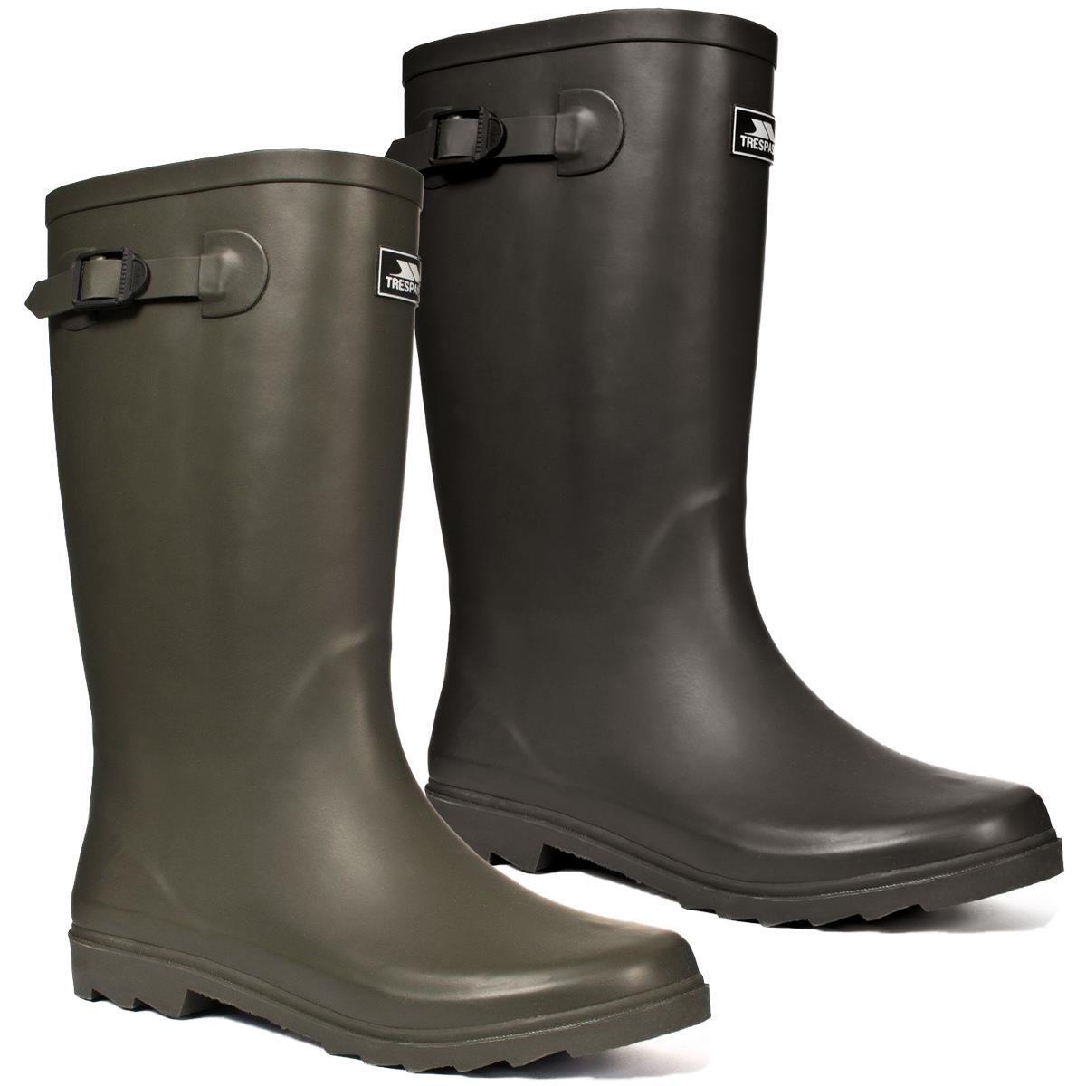 Trespass Recon X Mens Wellington Waterproof Plain Moulded Welly Boot