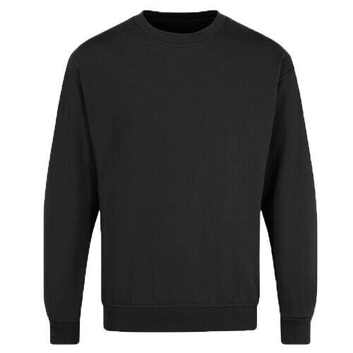 Adults Plain Classic Sweatshirt Sweater Jumper Top Casual Work Leisure Sport