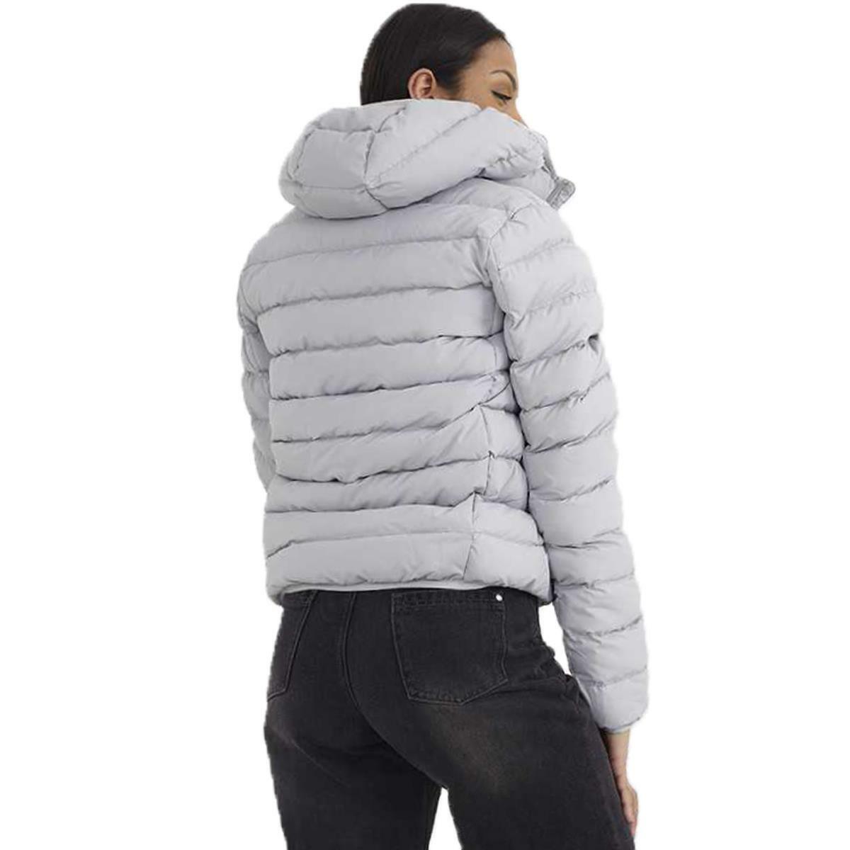 Ladies Brave Soul Grant Padded Hooded Puffer Jacket with DTM Trims