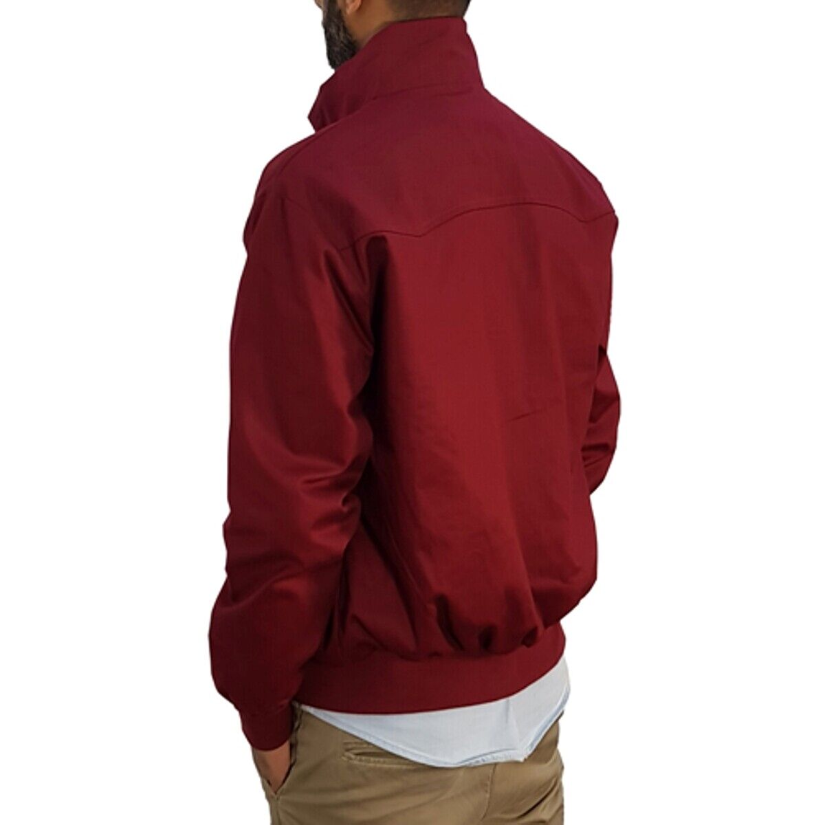 Urban Road Mens Vintage 1Harrington1 Bomber Jacket Tartan Lining