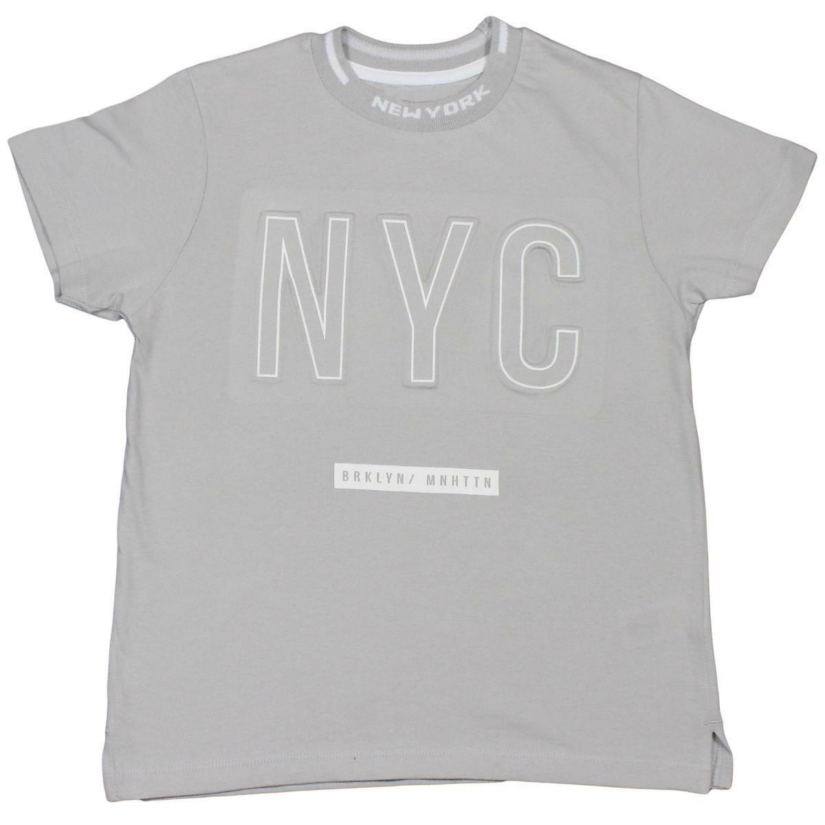 Boys New York NYC T Shirt Brooklyn Top Kids Crew Neck Short Sleeve T-Shirt