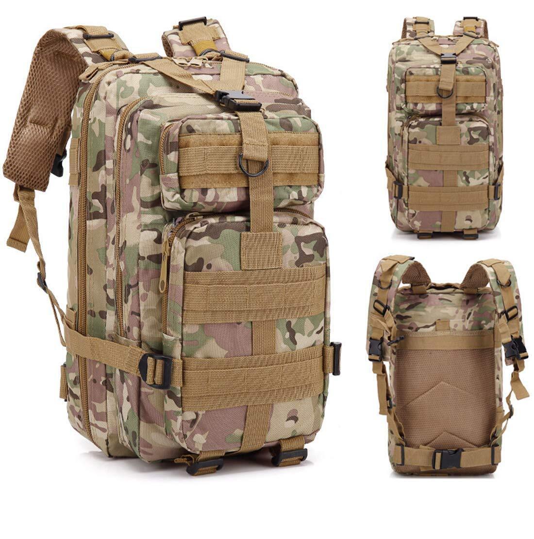 Tactical Camo Outdoor Military Molle Rucksack Backpack Camping Hiking Bag