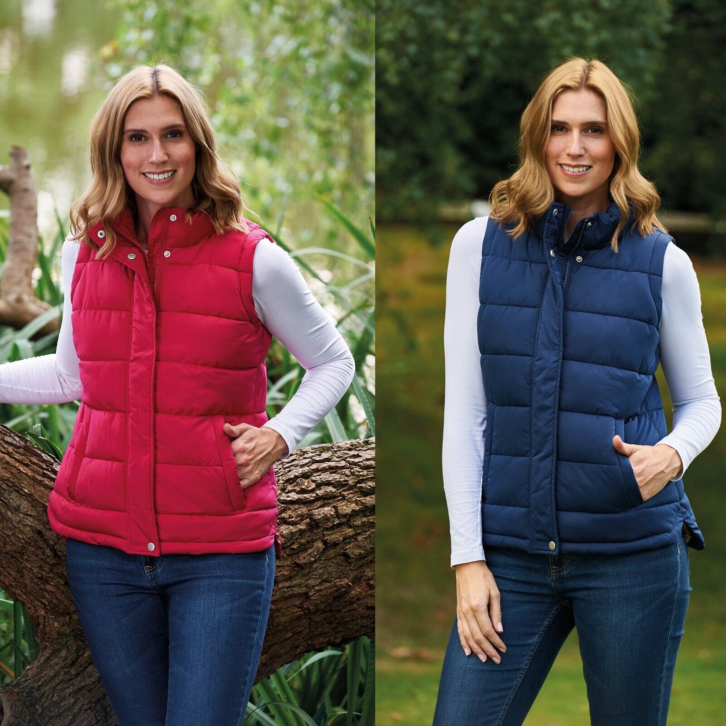 Ladies Champion Vermont Winter Warm Puffer Padded Gilet Womens Quilted Waistcoat