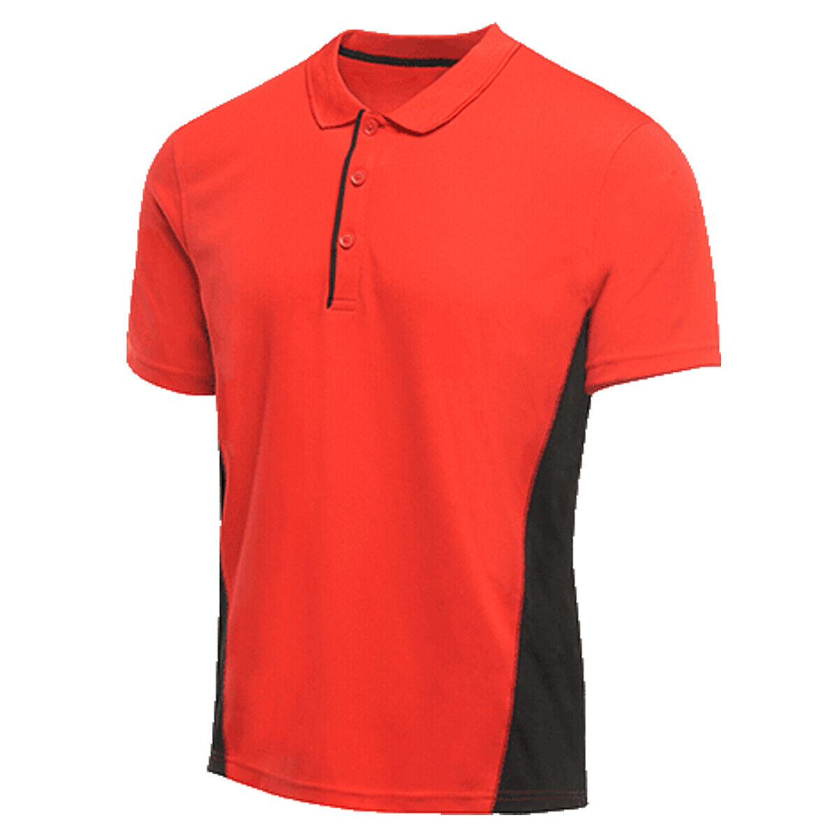 Mens Regatta TRS160 Salt Lake Polo T-Shirt Quick-Dry 3 Button Placket Sports Top