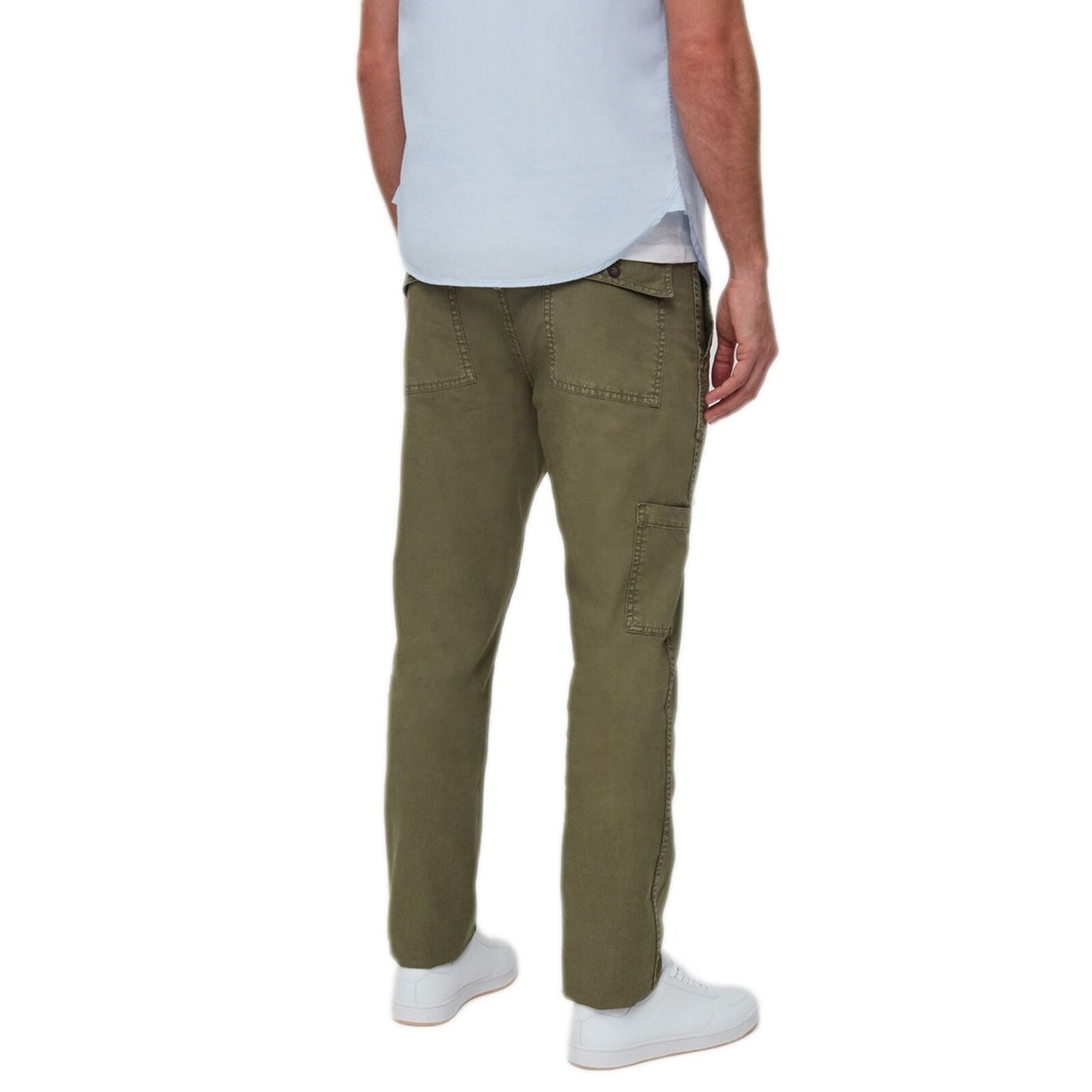 Mens Casual Linen Blend Trousers