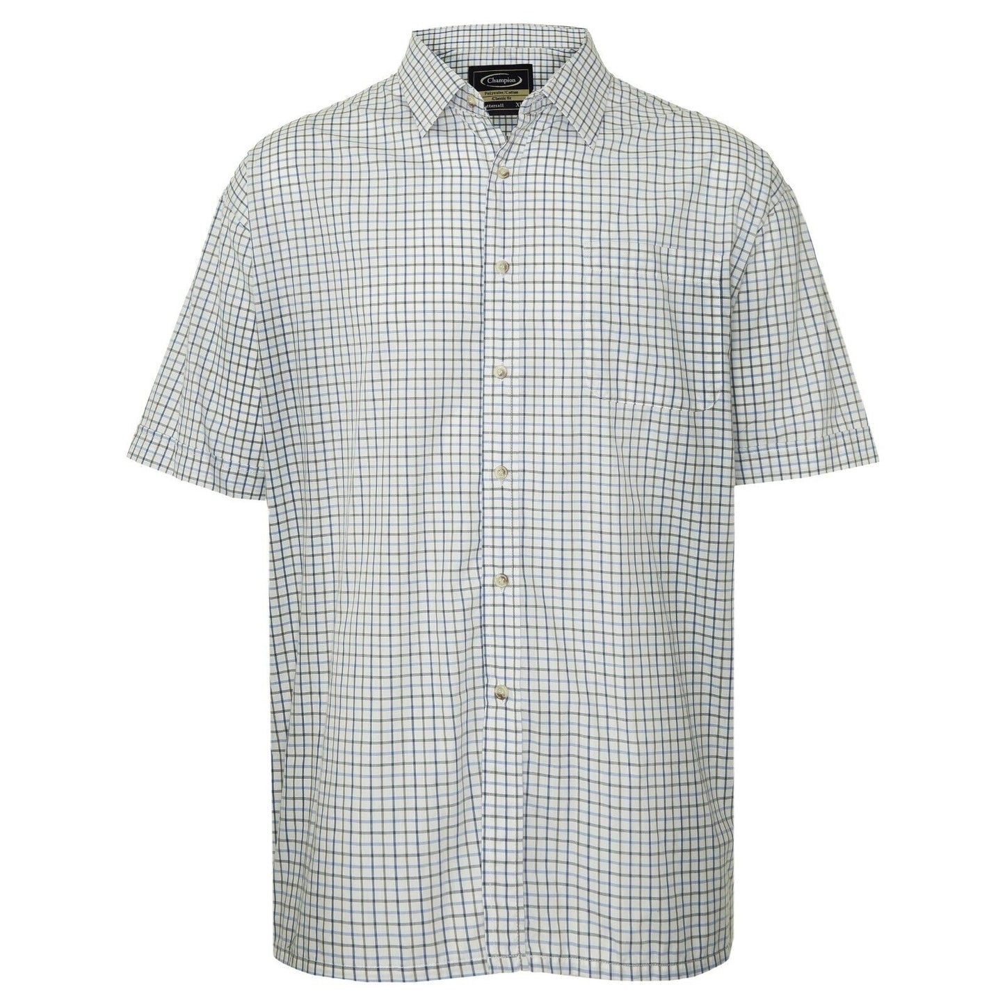Mens Champion Short Sleeve Tattersall Shirt | Yarn Dyed Countrywear Check-shirt