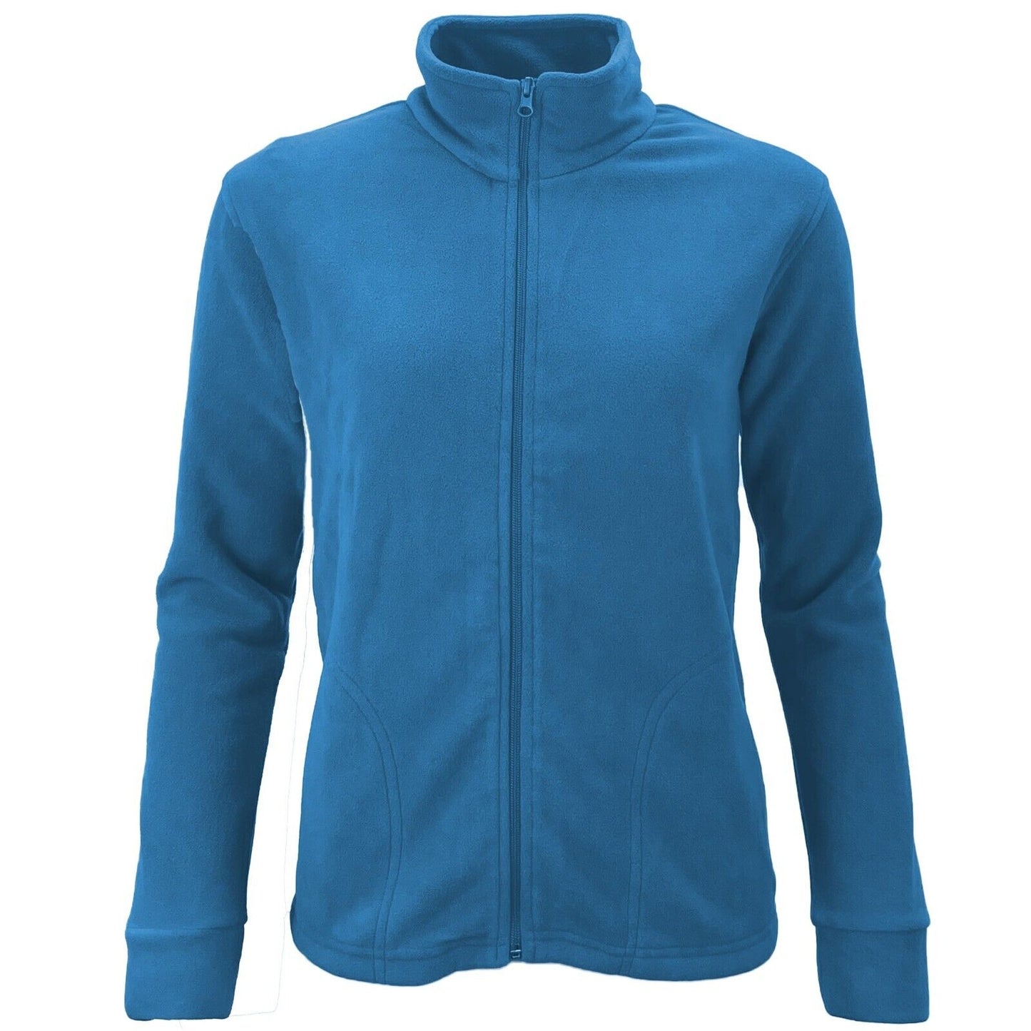 Ladies Zip Micro Fleece Jacket Lightweight Fleece Top