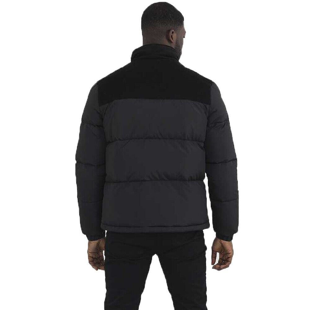 Mens Brave Soul Daviscord Padded Jacket with Black Cord Contrast