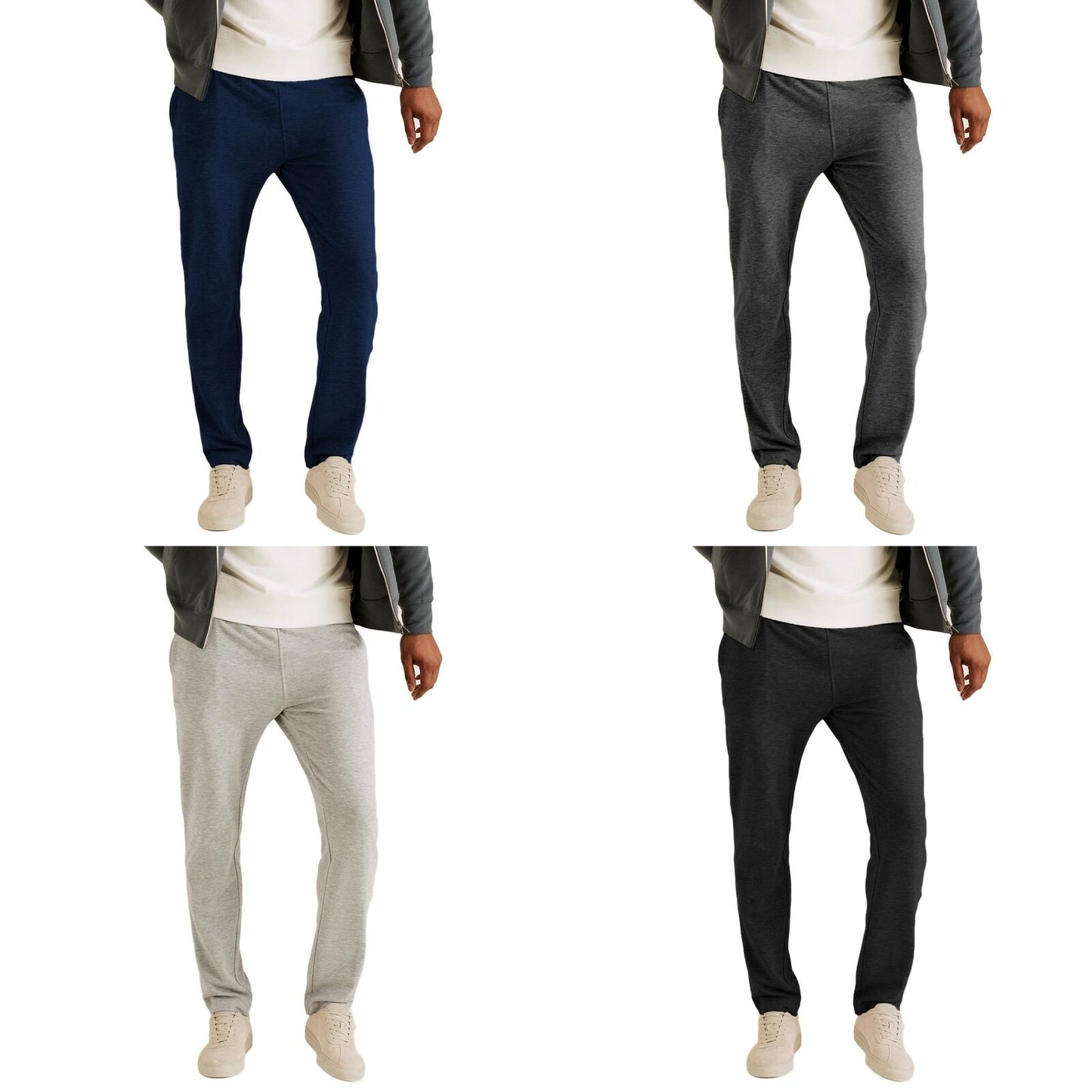 Mens Slim Fit Joggers Jogging Bottoms Fleece Cotton Sweatpants