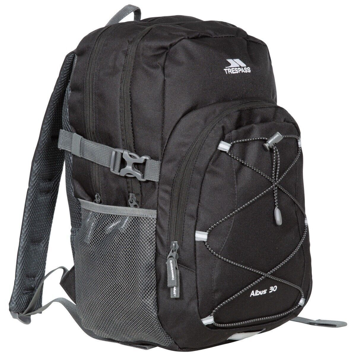 Trespass Albus 30L Casual Backpack Rucksack Camping Hiking Trekking Work Bag