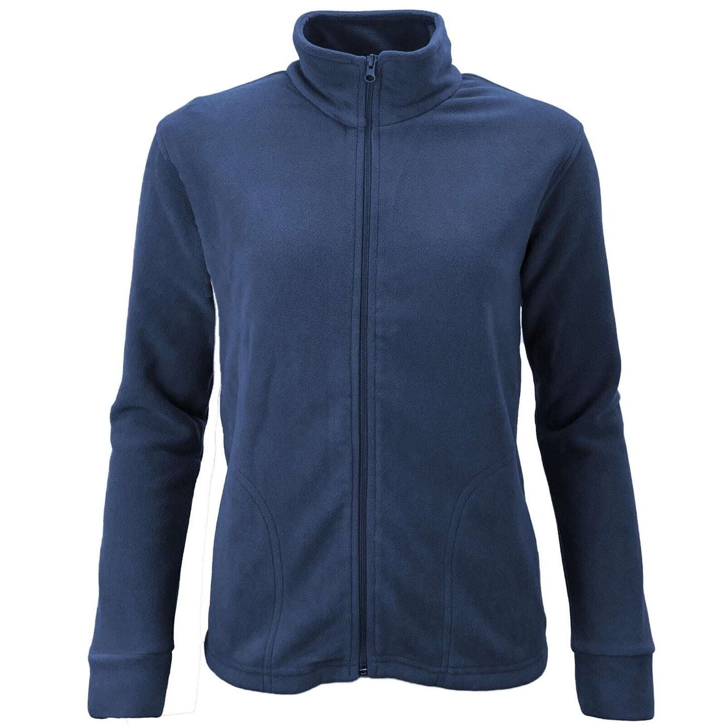 Ladies Zip Micro Fleece Jacket Lightweight Fleece Top