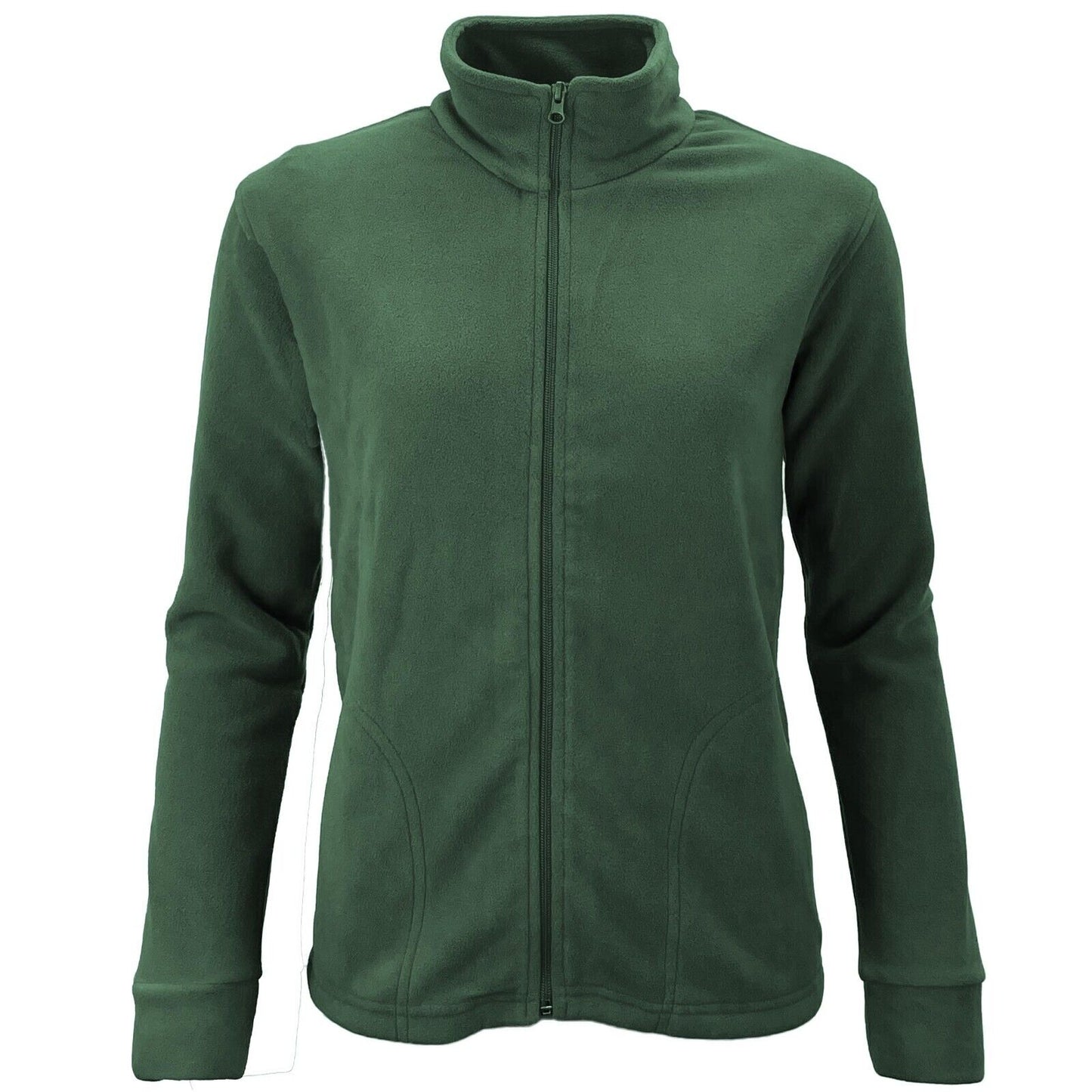 Ladies Zip Micro Fleece Jacket Lightweight Fleece Top