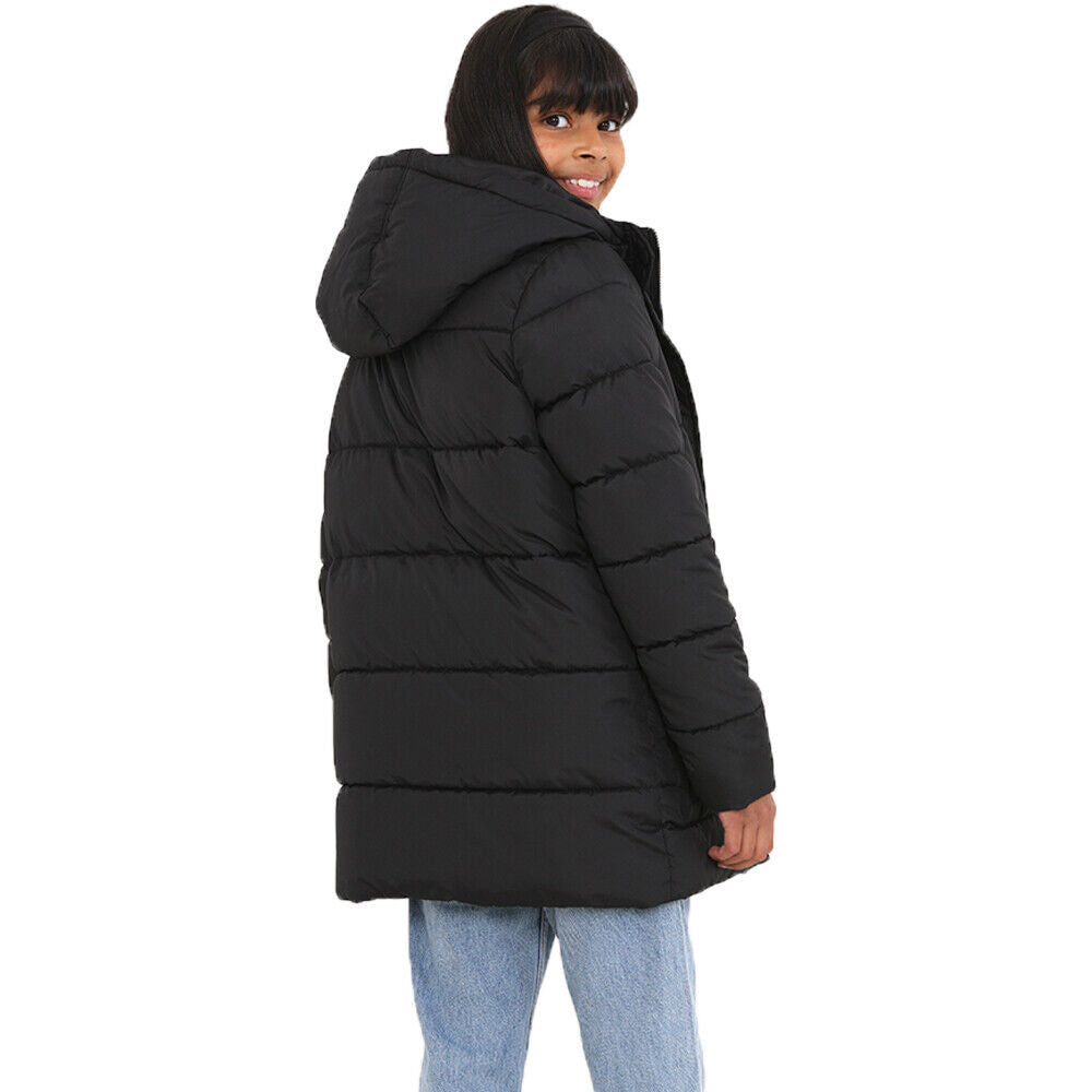 Girls Brave Soul Snowstars Longline Padded Coat - Kids Winter Warm Puffer Jacket