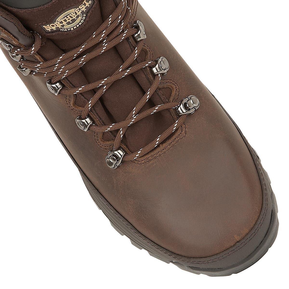 Mens Northwest Territory Pelly Leather Top Waterproof Hiking Walking Boots