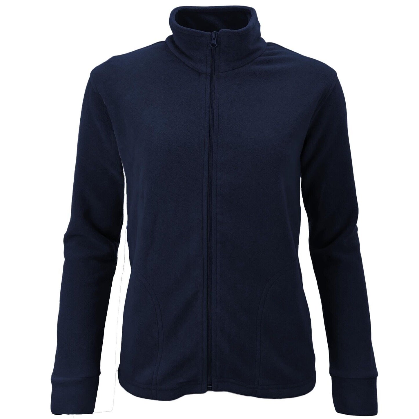 Ladies Zip Micro Fleece Jacket Lightweight Fleece Top