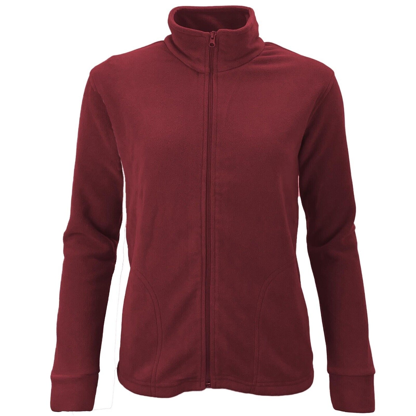 Ladies Zip Micro Fleece Jacket Lightweight Fleece Top