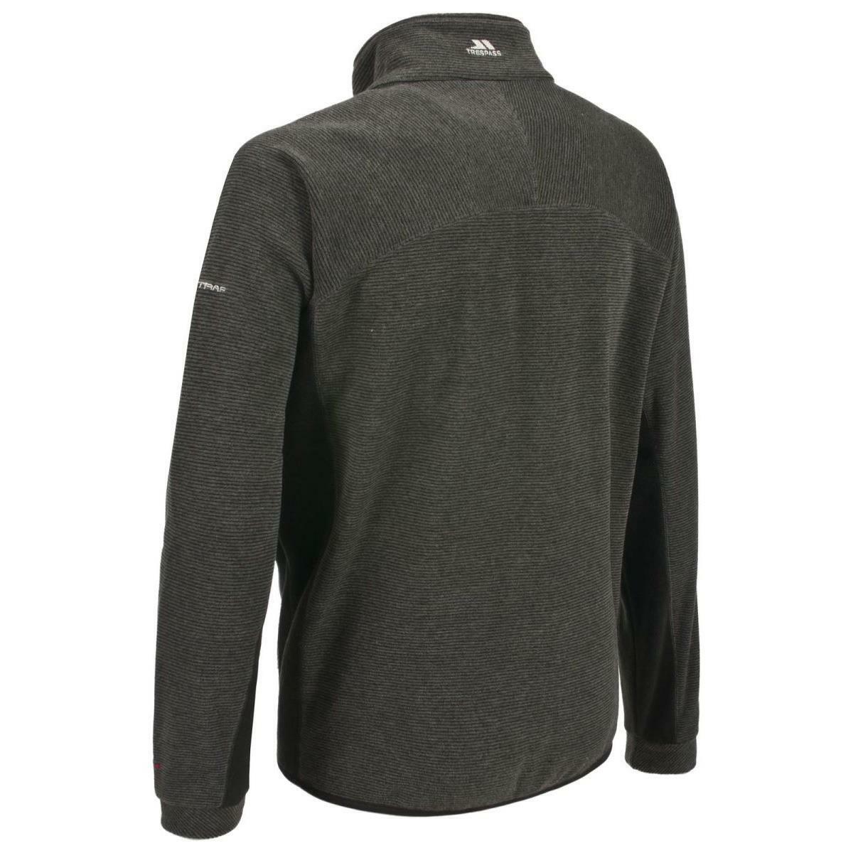 Mens Trespass Jynx Heavyweight Full Zip Fleece Jacket with Rib Effect