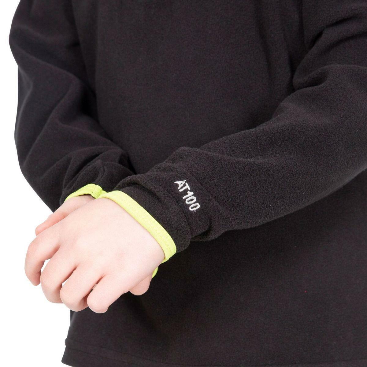 Boys Trespass Etto Lightweight Warm Fleece Jumper Zip Neck School Pull Over