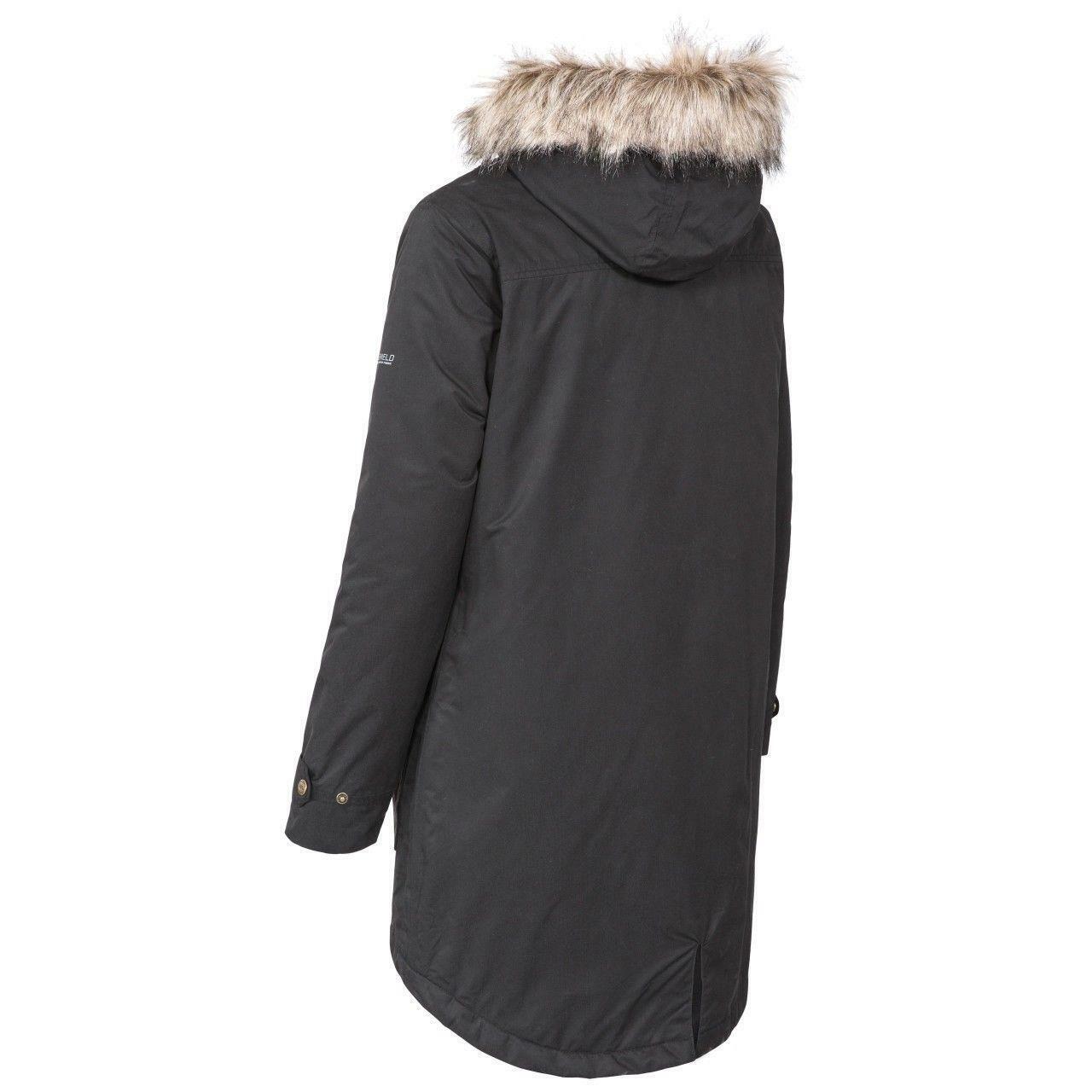 Trespass Clea Womens Waterproof Padded Jacket | Ladies Long Coat with Taped Seam