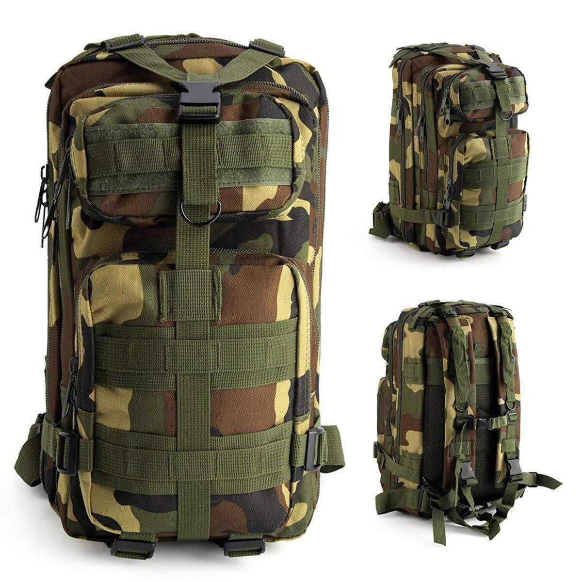 Tactical Camo Outdoor Military Molle Rucksack Backpack Camping Hiking Bag