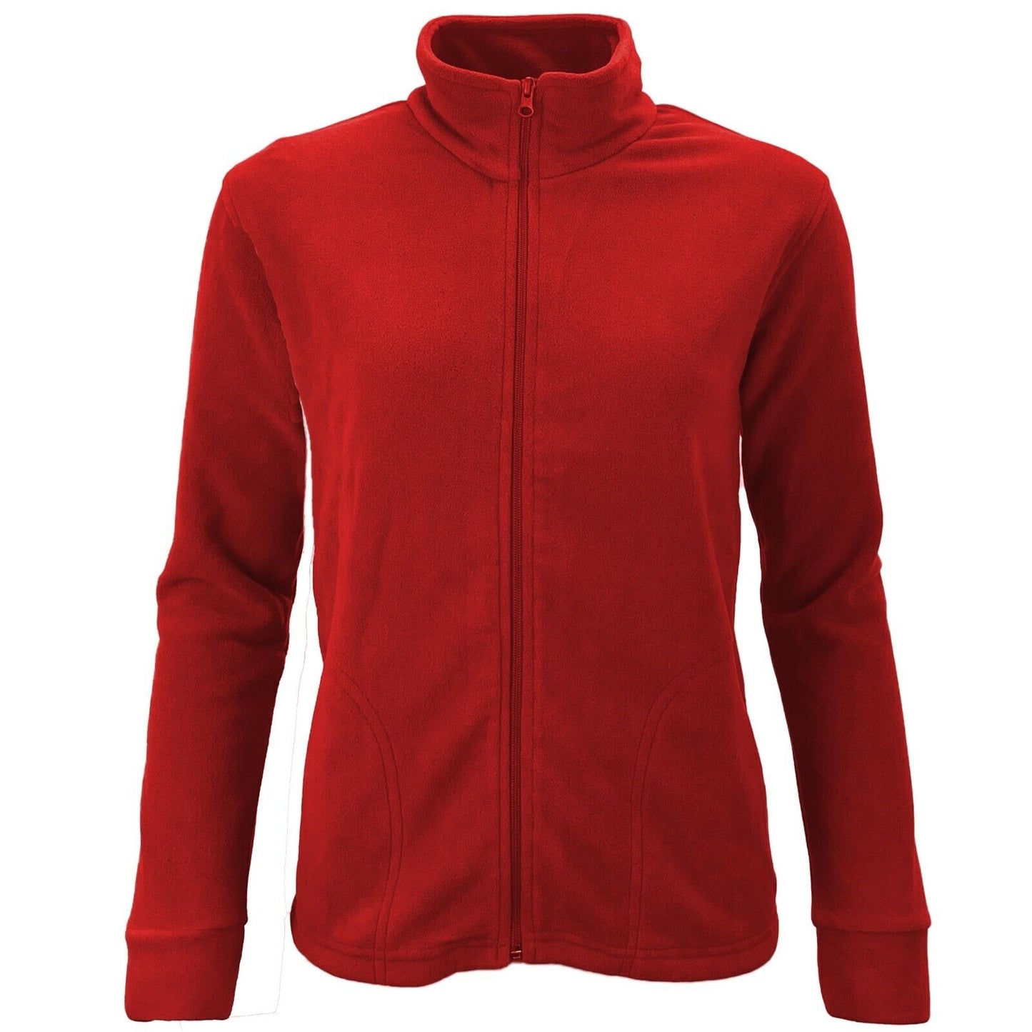 Ladies Zip Micro Fleece Jacket Lightweight Fleece Top
