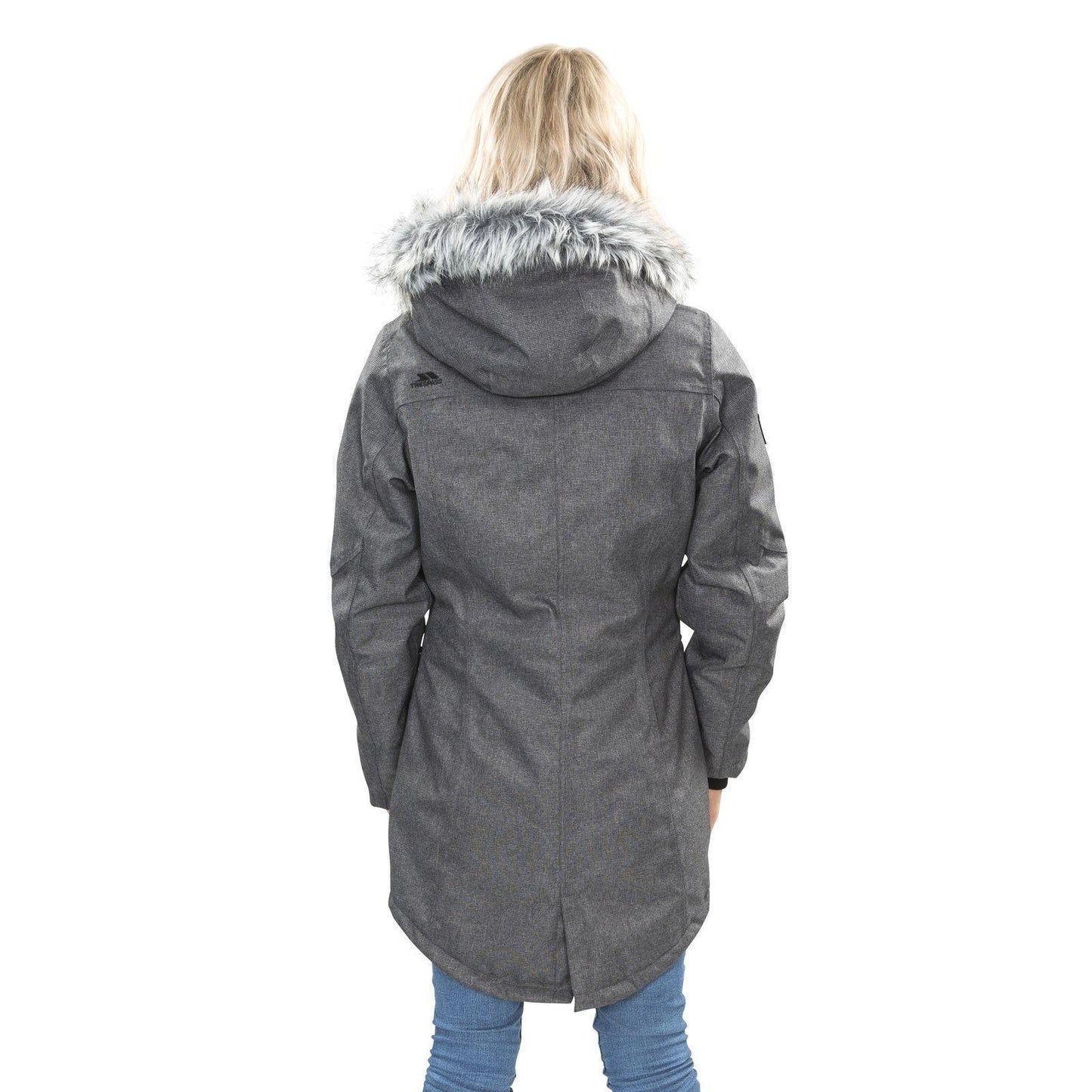 Womens Trespass Thundery Waterproof Parka Jacket | Long Hooded Coat