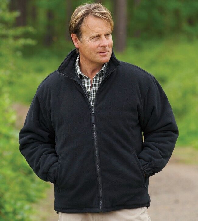 Mens Champion Glen Quilted Winter Warm Coat Padded Anti-pill Fleece Jacket