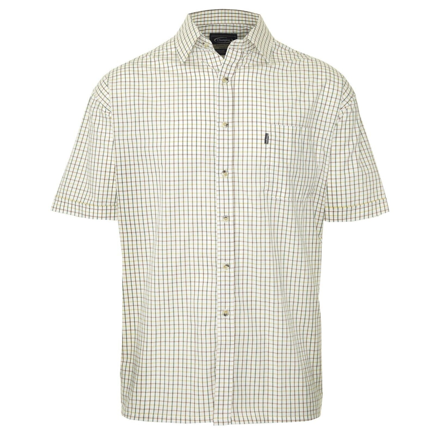 Mens Champion Short Sleeve Tattersall Shirt | Yarn Dyed Countrywear Check-shirt