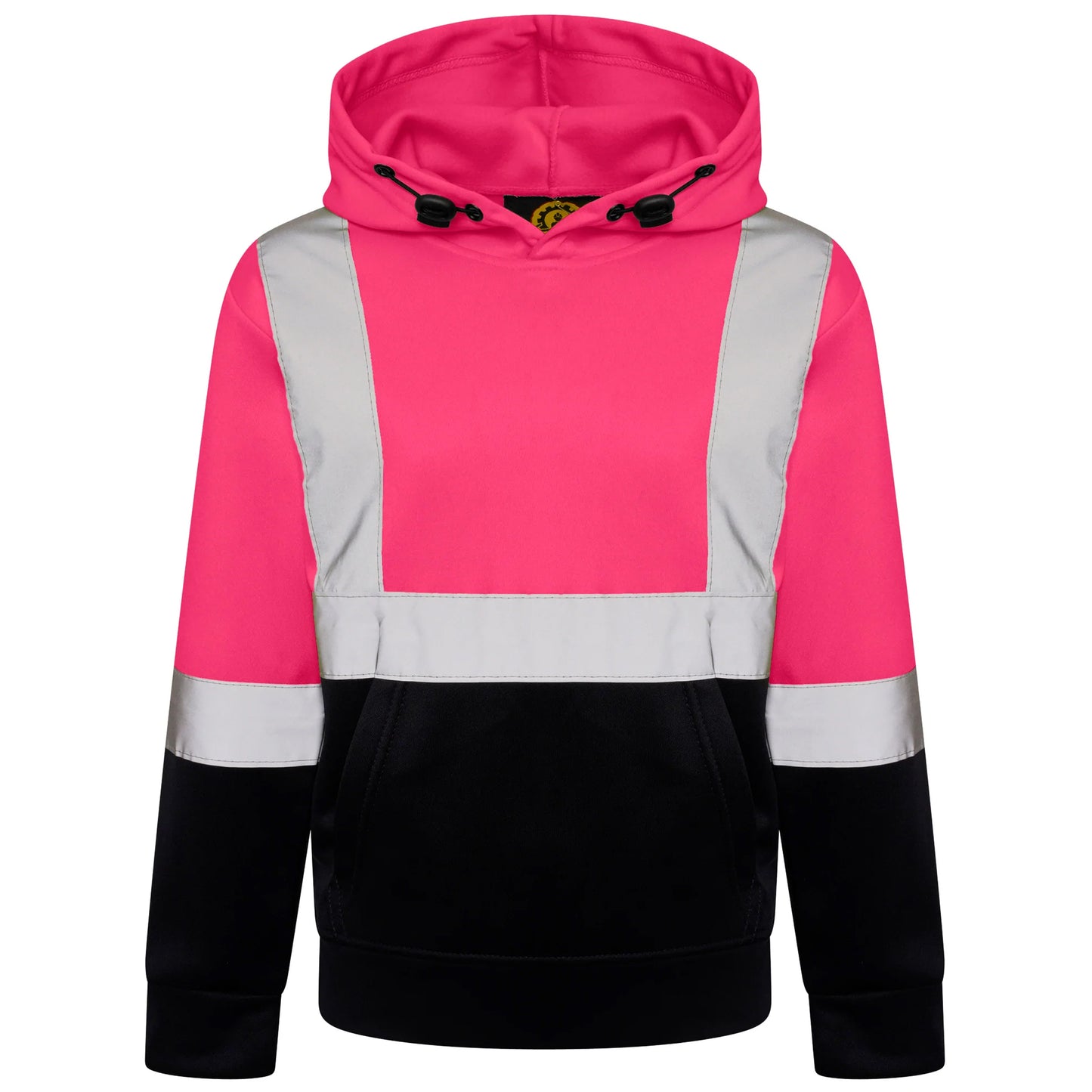 Kids Unisex Hi Vis Reflective Safety Hooded Sweatshirt