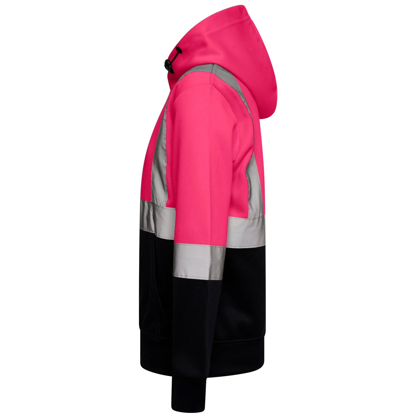 Kids Unisex Hi Vis Reflective Safety Hooded Sweatshirt