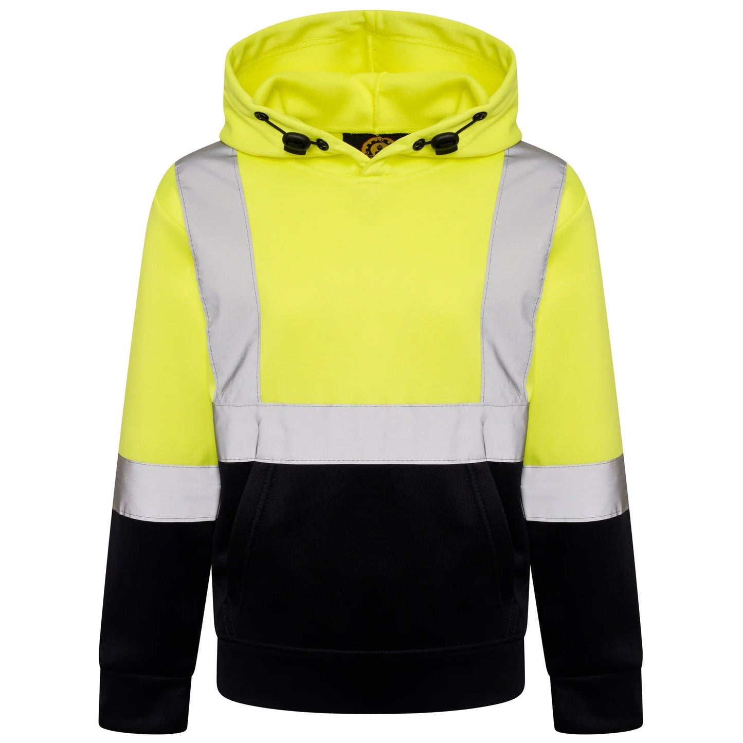 Kids Unisex Hi Vis Reflective Safety Hooded Sweatshirt