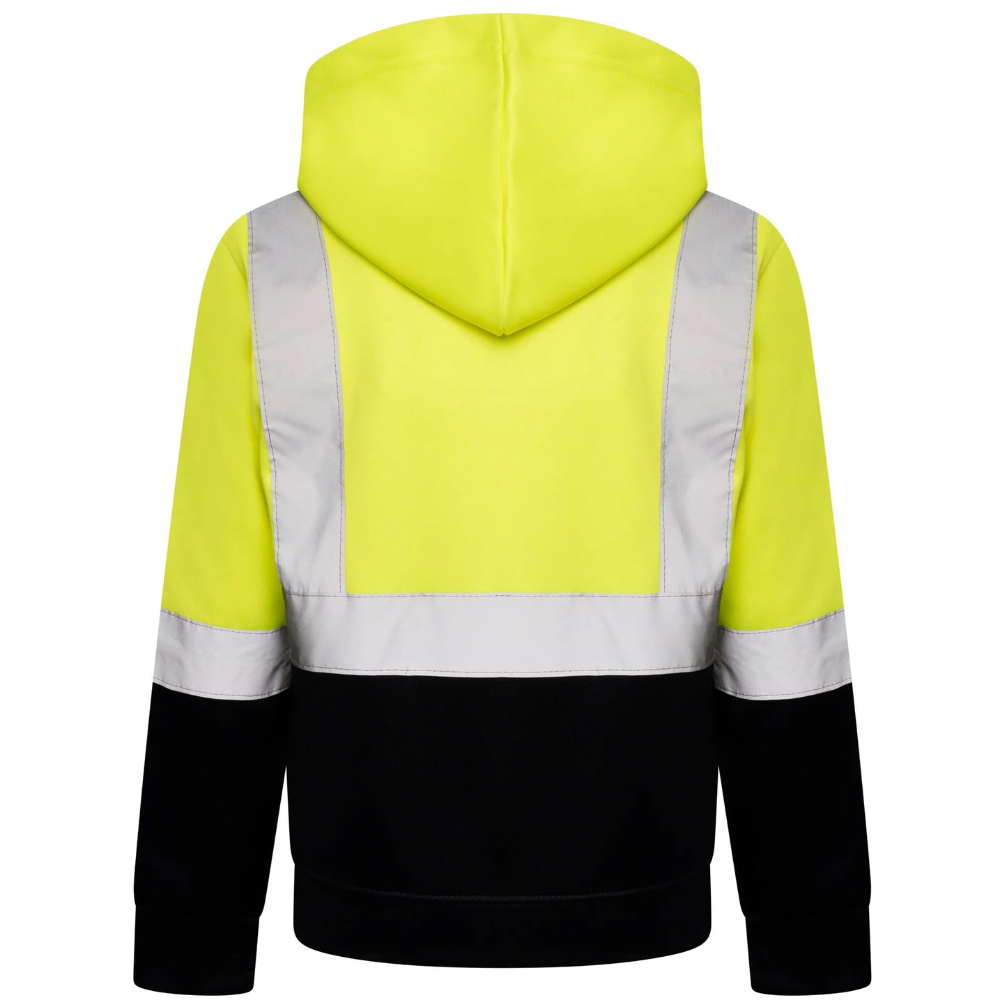 Kids Unisex Hi Vis Reflective Safety Hooded Sweatshirt