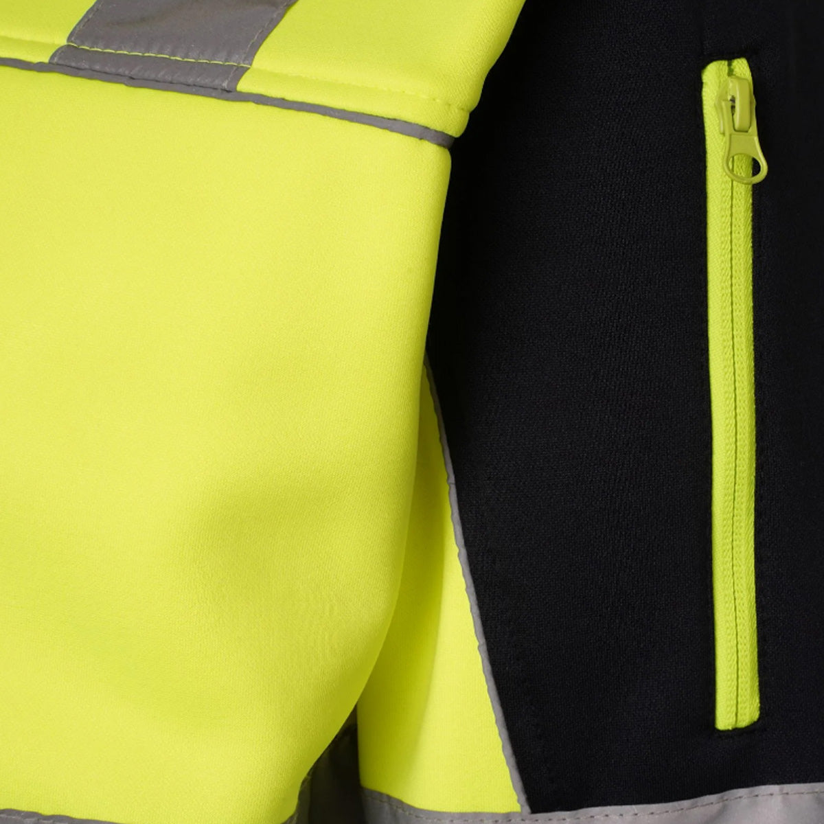 Mens AV042 Hi Vis Workwear Hooded Pullover Sweatshirt