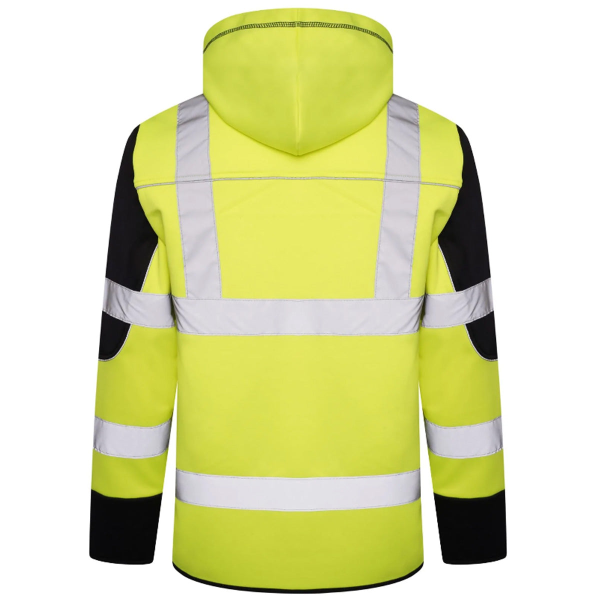 Mens AV042 Hi Vis Workwear Hooded Pullover Sweatshirt