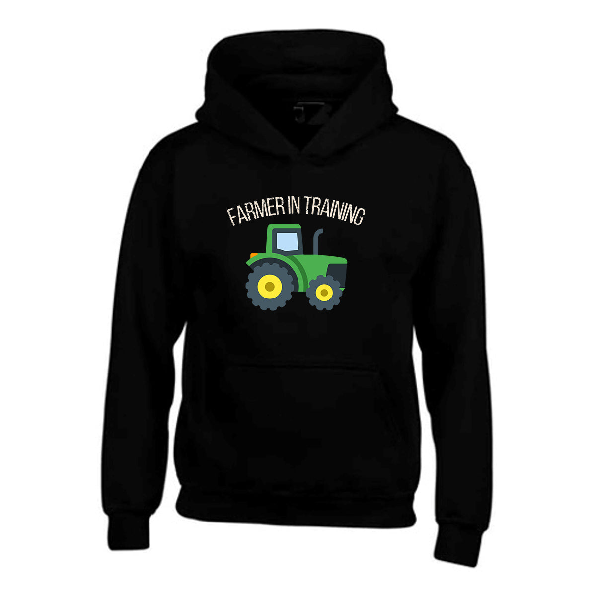 Kids Unisex "FARMER IN TRAINING" Tractor Printed Hoodie