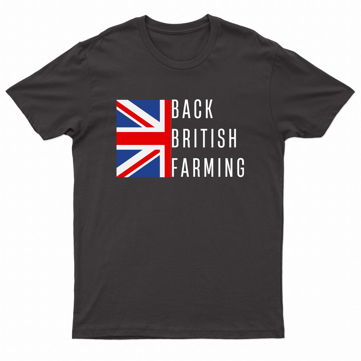Adults "Back British Farming" Printed Short Sleeve T-Shirt
