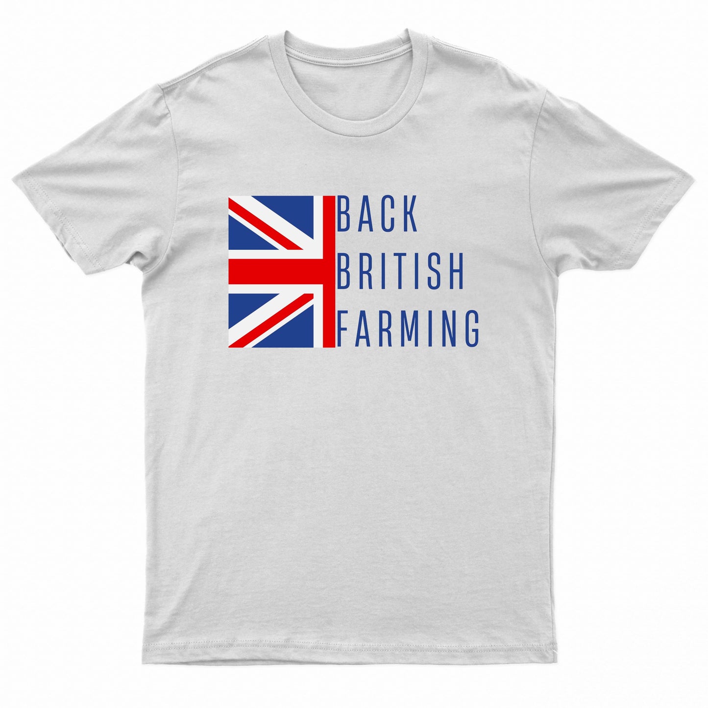 Adults "Back British Farming" Printed Short Sleeve T-Shirt