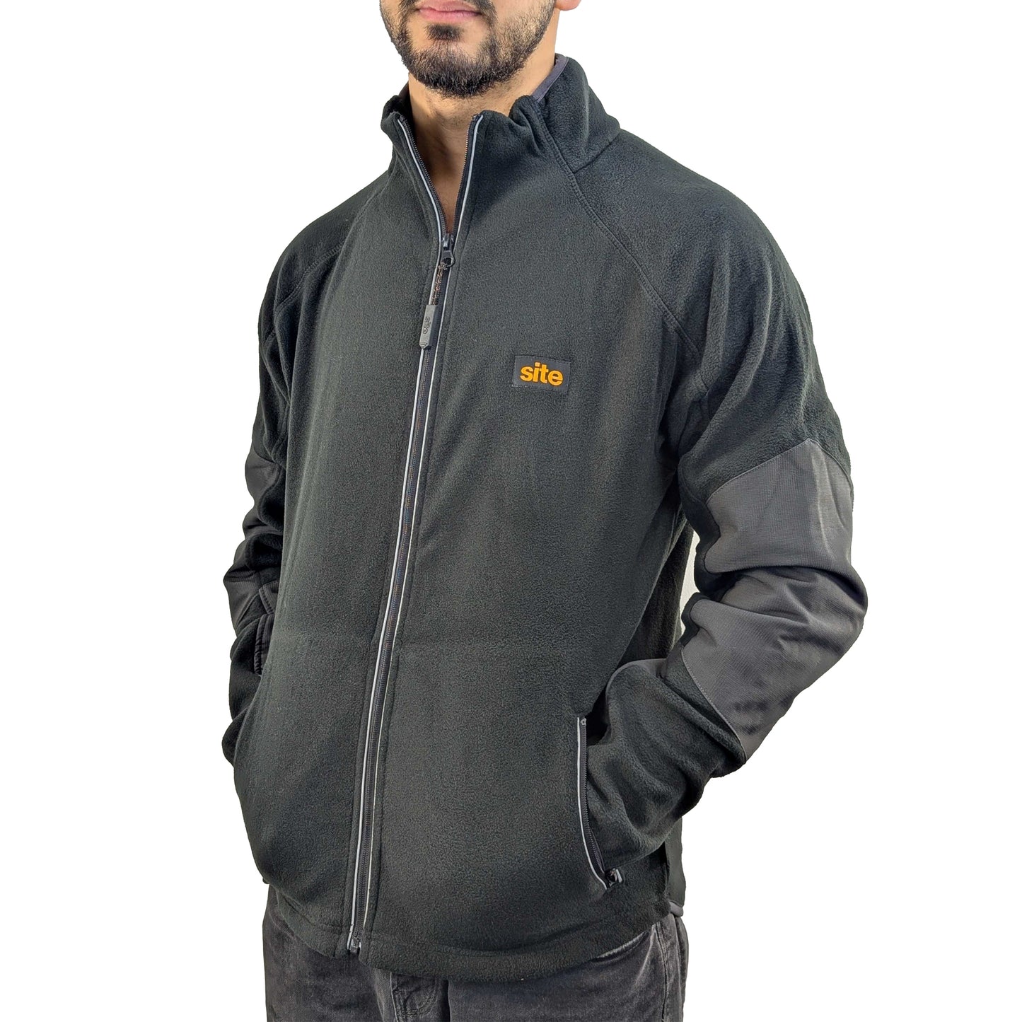Mens Plain Polar Anti Pill Fleece Jacket