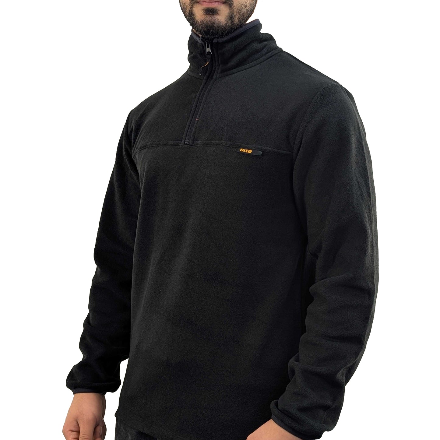 Mens Lightweight Workwear 1/4 Zip Anti Pill Fleece Pullover